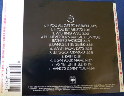 Terence Trent D'Arby : Introducing The Hardline According To Terence Trent D'Arby (CD, Album)