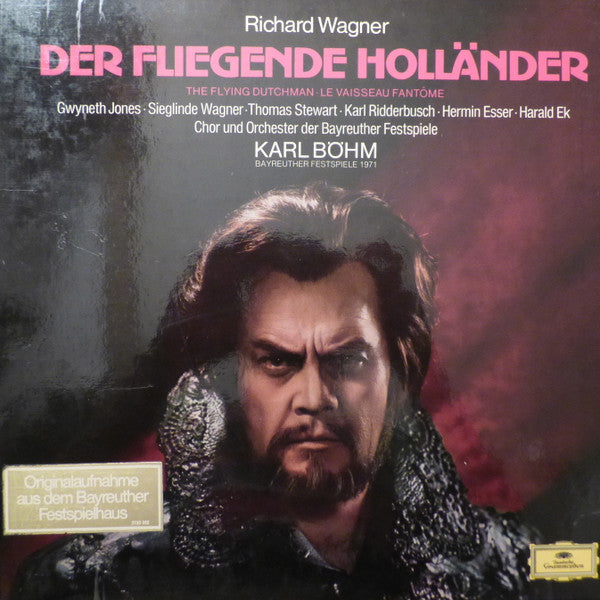 Richard Wagner, Gwyneth Jones, Sieglinde Wagner, Thomas Stewart (2), Karl Ridderbusch, Hermin Esser, Harald Ek, Chor der Bayreuther Festspiele Und Orchester der Bayreuther Festspiele, Karl Böhm : Der Fliegende Holländer (3xLP + Box)