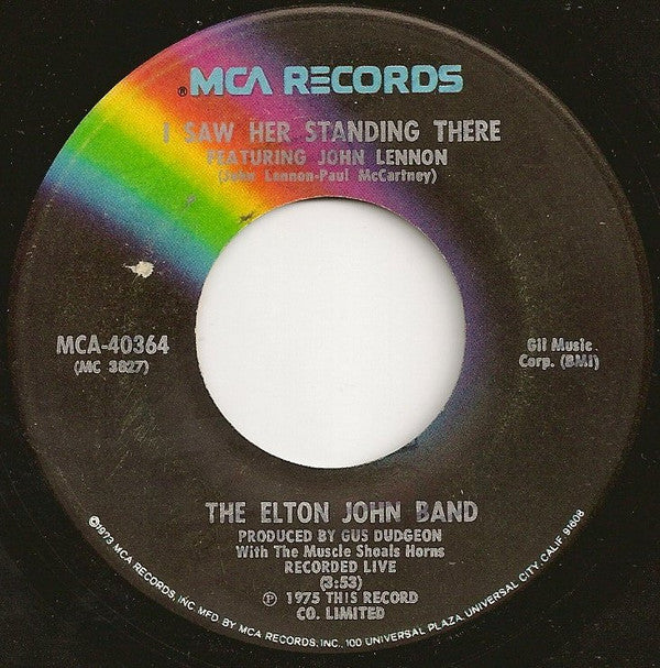 Elton John Band : Philadelphia Freedom (7", Single, Glo)