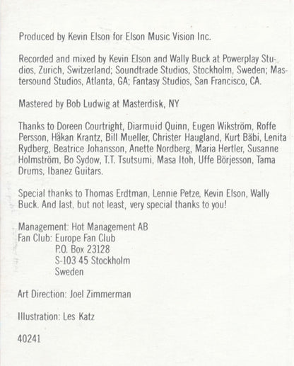 Europe (2) : The Final Countdown (Cass, Album)