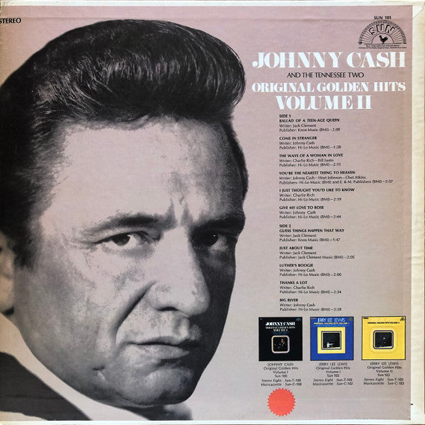 Johnny Cash & The Tennessee Two : Original Golden Hits Volume II (LP, Comp)