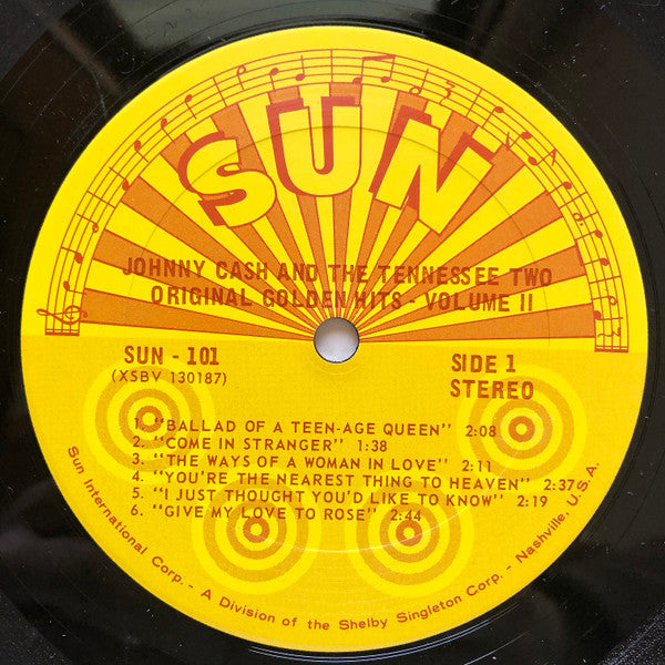Johnny Cash & The Tennessee Two : Original Golden Hits Volume II (LP, Comp)