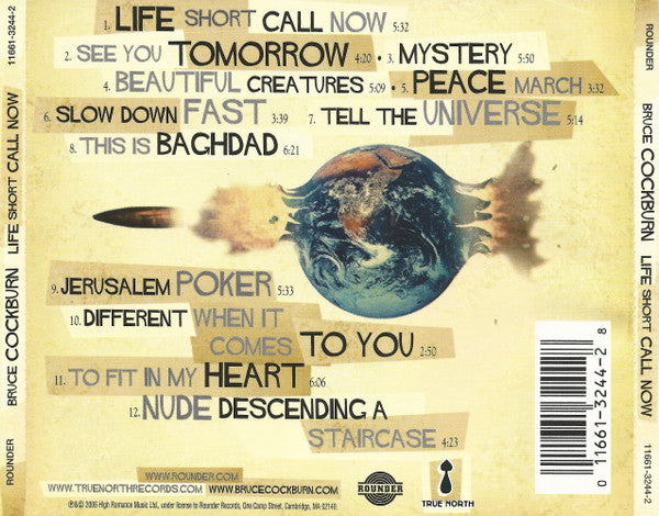 Bruce Cockburn : Life Short Call Now (CD, Album)
