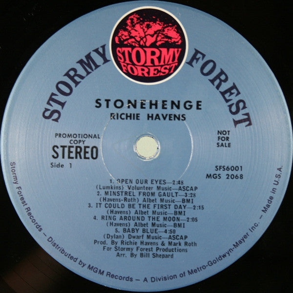 Richie Havens : Stonehenge (LP, Album, Promo)