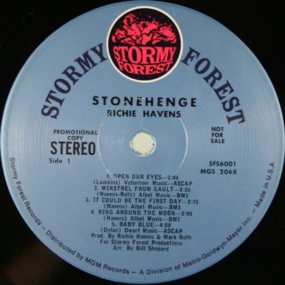 Richie Havens : Stonehenge (LP, Album, Promo)