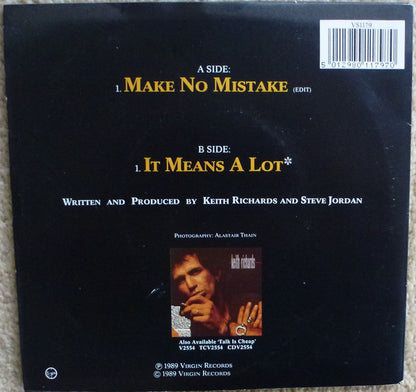 Keith Richards : Make No Mistake (7", Single)