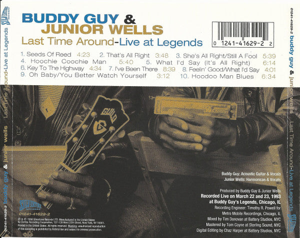 Buddy Guy & Junior Wells : Last Time Around - Live At Legends (CD, Album)