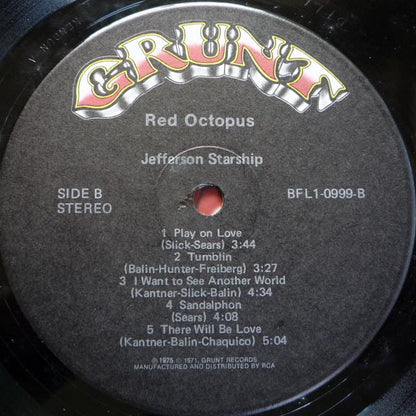 Jefferson Starship : Red Octopus (LP, Album, Ind)