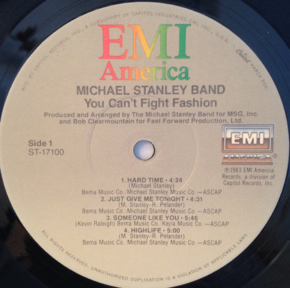 Michael Stanley Band : You Can't Fight Fashion (LP, Album, Jac)
