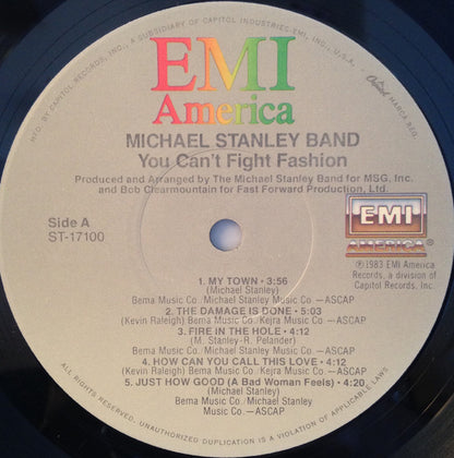 Michael Stanley Band : You Can't Fight Fashion (LP, Album, Jac)