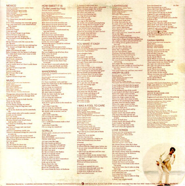 James Taylor (2) : Gorilla (LP, Album, Ter)