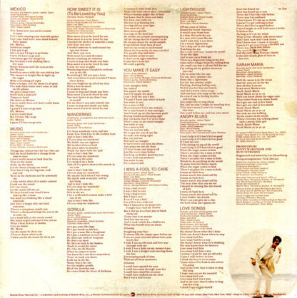 James Taylor (2) : Gorilla (LP, Album, Ter)