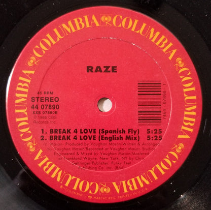 Raze : Break 4 Love (12")