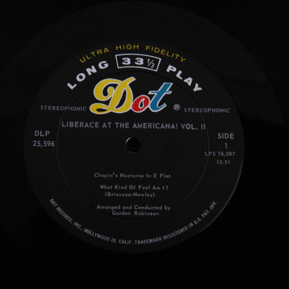 Liberace : Liberace At The Americana! Vol. 2 (LP, Album)