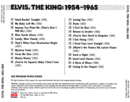 Elvis Presley : Elvis, The King: 1954-1965 (CD, Comp, RM)