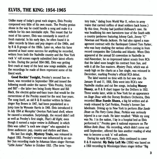 Elvis Presley : Elvis, The King: 1954-1965 (CD, Comp, RM)