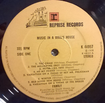 Family (6) : Music In A Doll's House (LP, Album, RE)