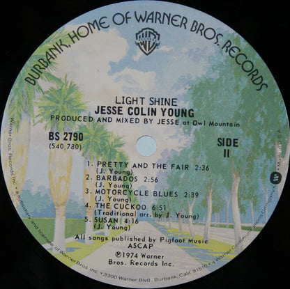 Jesse Colin Young : Light Shine (LP, Album, Jac)