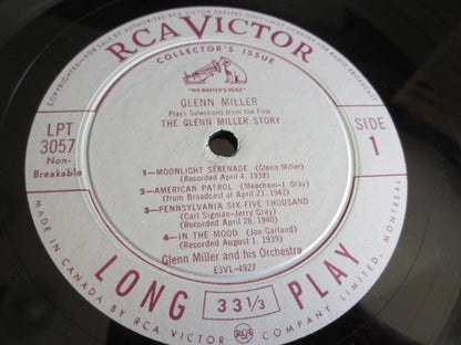 Glenn Miller : Glenn Miller Plays Selections From The Film "The Glenn Miller Story" (10", Comp)