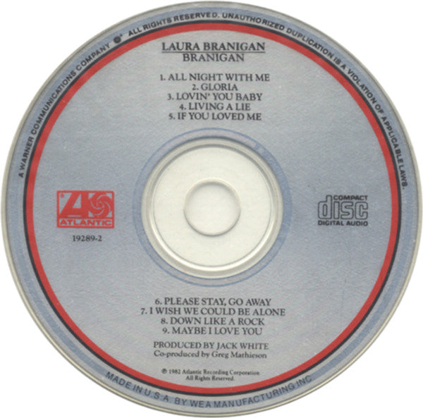 Laura Branigan : Branigan (CD, Album, RE)
