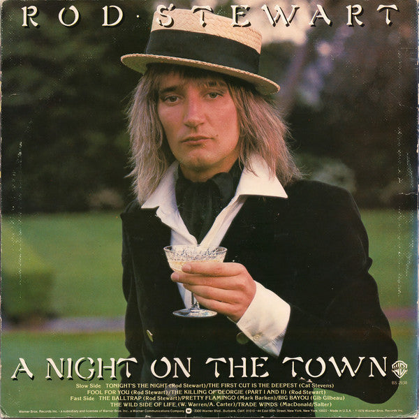 Rod Stewart : A Night On The Town (LP, Album, Pit)