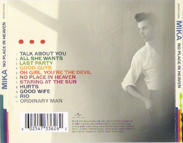 MIKA (8) : No Place In Heaven (CD, Album)