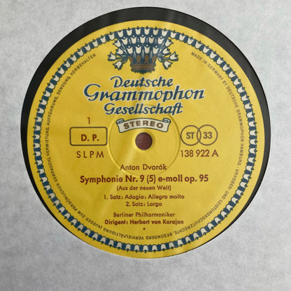 Antonín Dvořák ‧ Berliner Philharmoniker ‧ Herbert von Karajan : Symphonie »Aus Der Neuen Welt« = "From The New World" = « Du Nouveau Monde » (LP, RP)