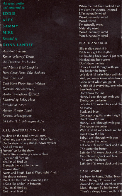 Van Halen : OU812 (Cass, Album, Club)