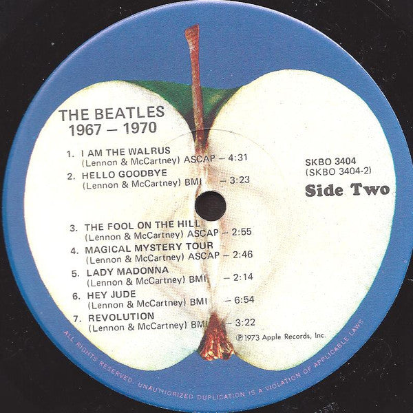 The Beatles : 1967-1970 (2xLP, Comp, RE, Gat)