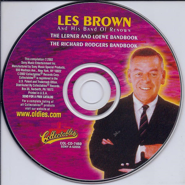 Les Brown And His Band Of Renown : The Lerner And Loewe Bandbook • The Richard Rodgers Bandbook (CD, Comp)