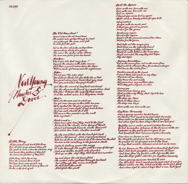 Neil Young : Hawks & Doves (LP, Album)