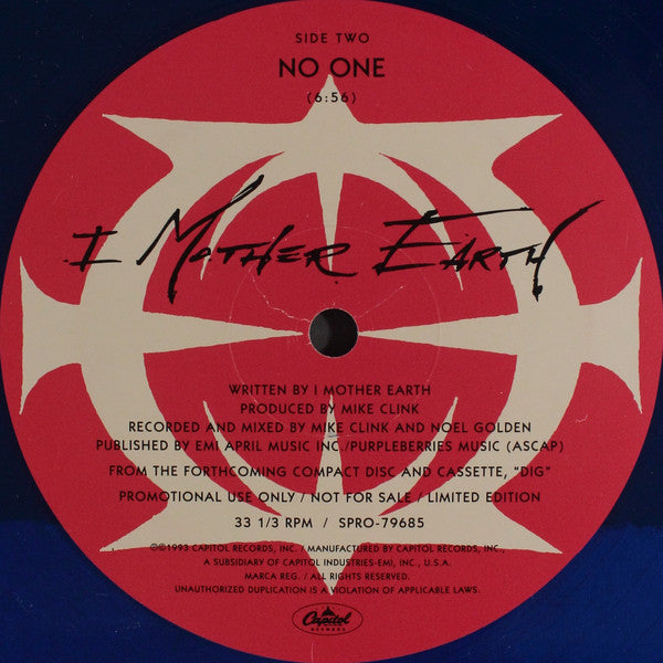I Mother Earth : Untitled (10", Ltd, Promo, Blu)