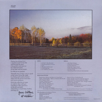 The Monks Of Weston Priory : Go Up To The Mountain (LP, Album)