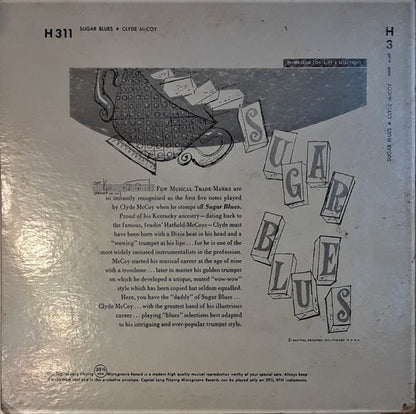 Clyde McCoy : Clyde McCoy's Sugar Blues (10", Album)
