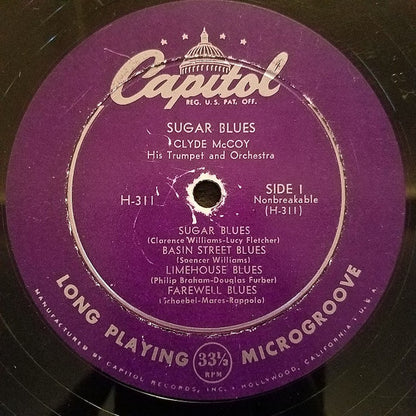 Clyde McCoy : Clyde McCoy's Sugar Blues (10", Album)