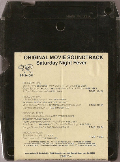 Various : Saturday Night Fever (The Original Movie Sound Track) (8-Trk, Album, Comp)