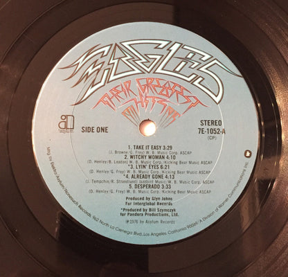Eagles : Their Greatest Hits 1971-1975 (LP, Album, Comp, Emb)