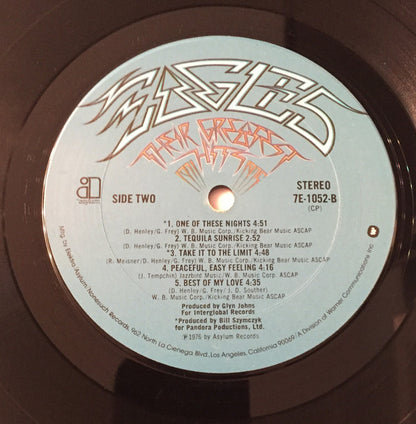 Eagles : Their Greatest Hits 1971-1975 (LP, Album, Comp, Emb)