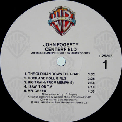 John Fogerty : Centerfield (LP, Album, RE, Spe)