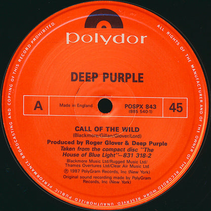 Deep Purple : Call Of The Wild (12", Single, Ltd)