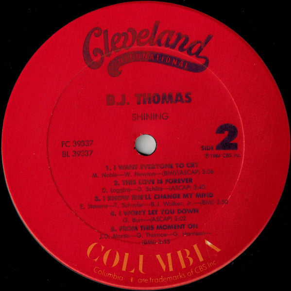 B.J. Thomas : Shining (LP, Album)
