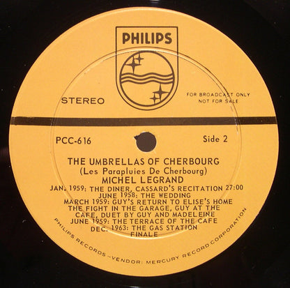 Michel Legrand : Les Parapluies De Cherbourg (LP, Album, Promo)