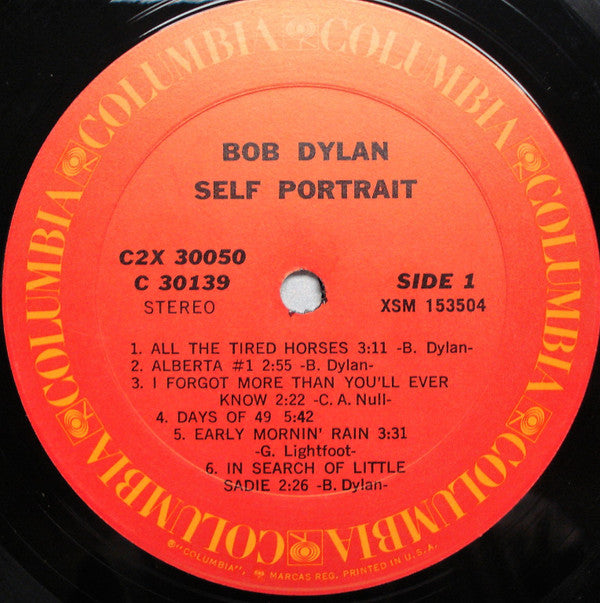 Bob Dylan : Self Portrait (2xLP, Album, Pit)