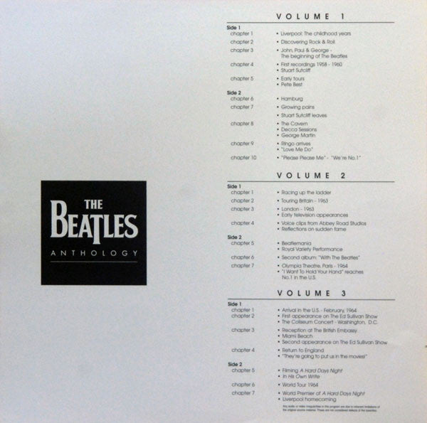 The Beatles : Anthology (8xLaserdisc, 12", NTSC + Box)