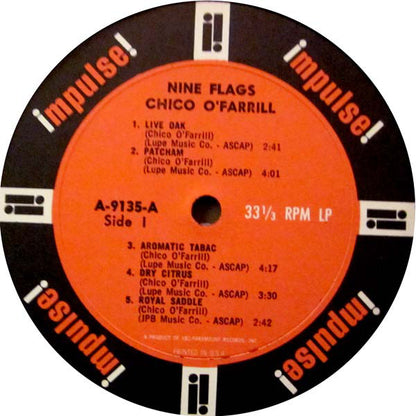 Chico O'Farrill : Nine Flags (LP, Album, Mono)