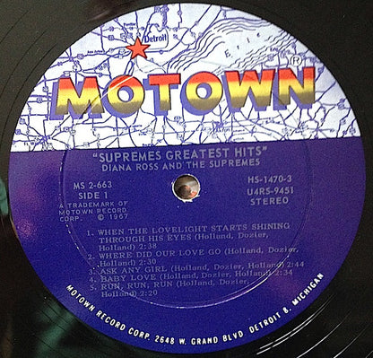The Supremes : Greatest Hits (2xLP, Comp, Roc)