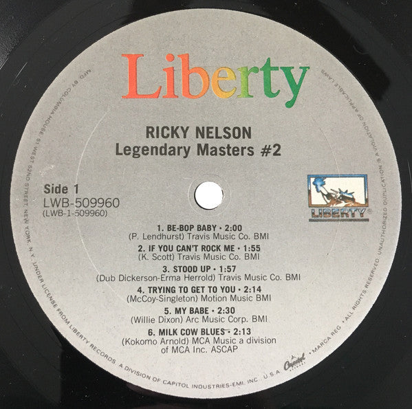 Ricky Nelson (2) : Ricky Nelson (2xLP, Comp, Mono, Club)