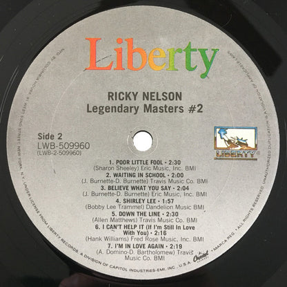 Ricky Nelson (2) : Ricky Nelson (2xLP, Comp, Mono, Club)