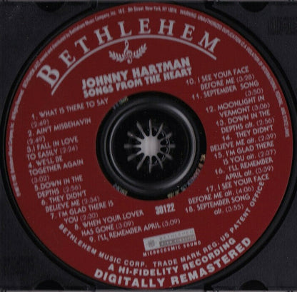 Johnny Hartman : Songs From The Heart (CD, Album, RE, RM)
