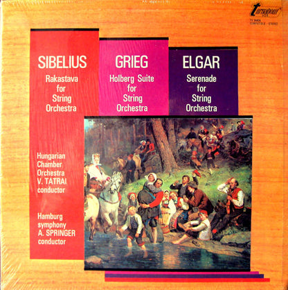 Jean Sibelius, Edvard Grieg, Sir Edward Elgar : Rakastava For String Orchestra / Holberg Suite For String Orchestra / Serenade For String Orchestra (LP, Dol)